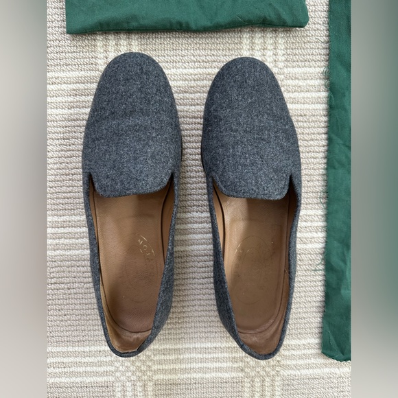 Men's Stubbs & Wootton Gray Flannel Slippers Shoe size 9.5 - Picture 5 of 5